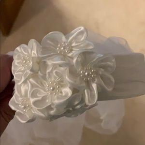 First Communion veil with attached headband